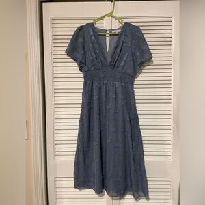 June Smocked Midi Dress